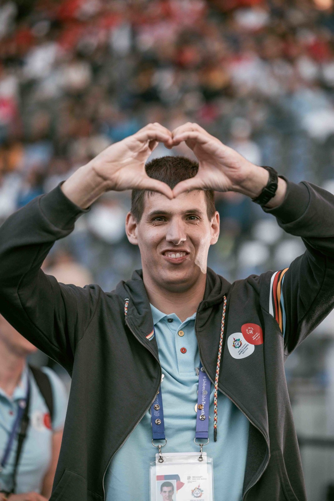 Elias en action lors des Special Olympics